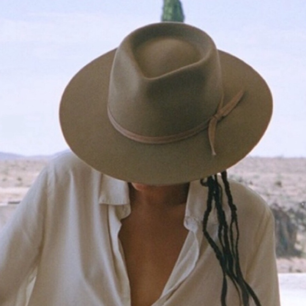 Lack Of Color Moss Zulu Fedora Hat In Olive Green. NWT! Sz S (55cm) & M (57cm) - Picture 2 of 16